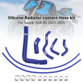 Silicone Radiator Coolant Hose for Suzuki GSX-8S (2023–2025) Blue