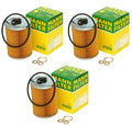 Set of 3 Engine Oil Filters for Mercedes R107 W108 W114 W116 W123