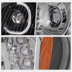 Dual LED Halo Projector Headlight for Freightliner M2 106 112 (2003–2019)