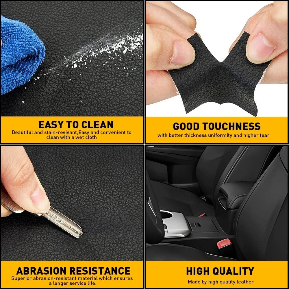 Leather Center Console Lid Armrest Cover Trim for Toyota Camry (2012–2017)
