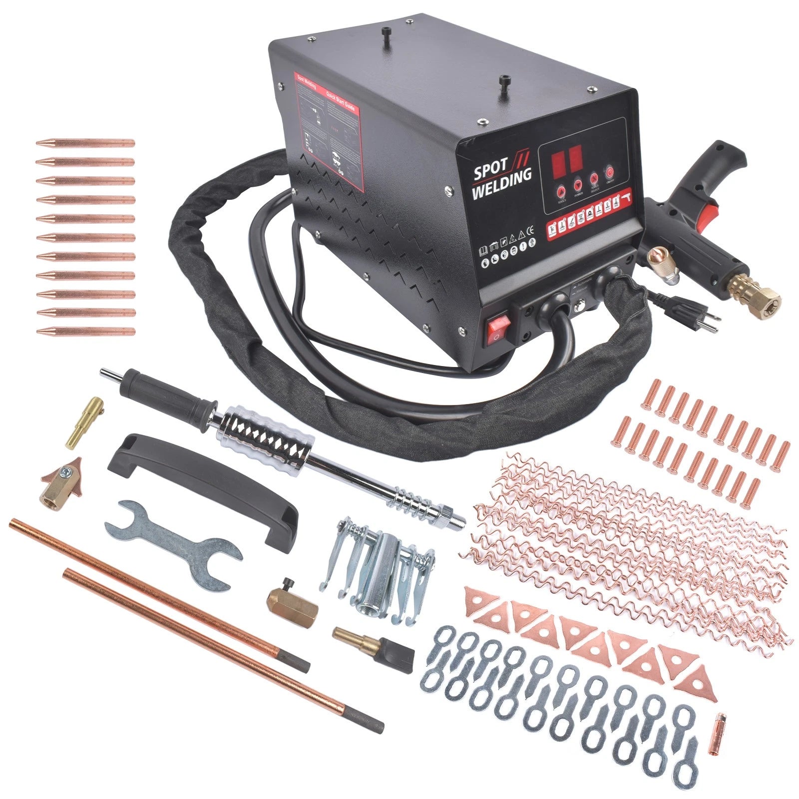 Stud Welder Dent Repair Kit for Multiple Models (110V 3500W)