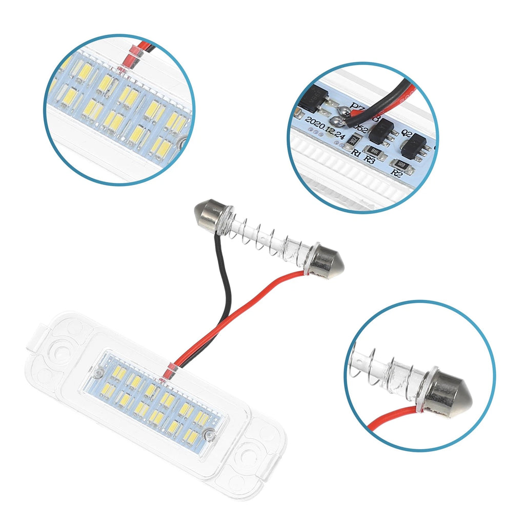 2pcs License Plate Light for Mercedes-Benz ML 320 (1998–2003) No.A1638200066
