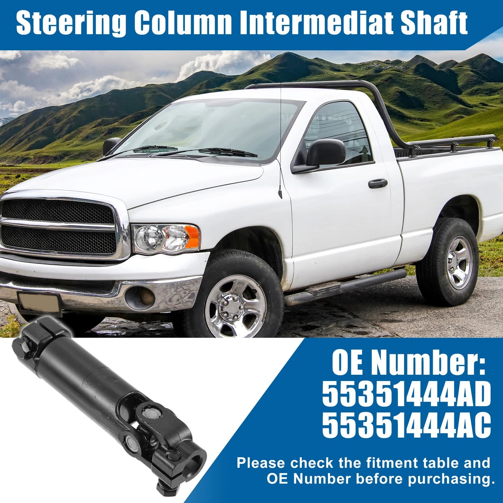 Intermediate Steering Column Shaft for Dodge Ram 1500 (55351444AD)