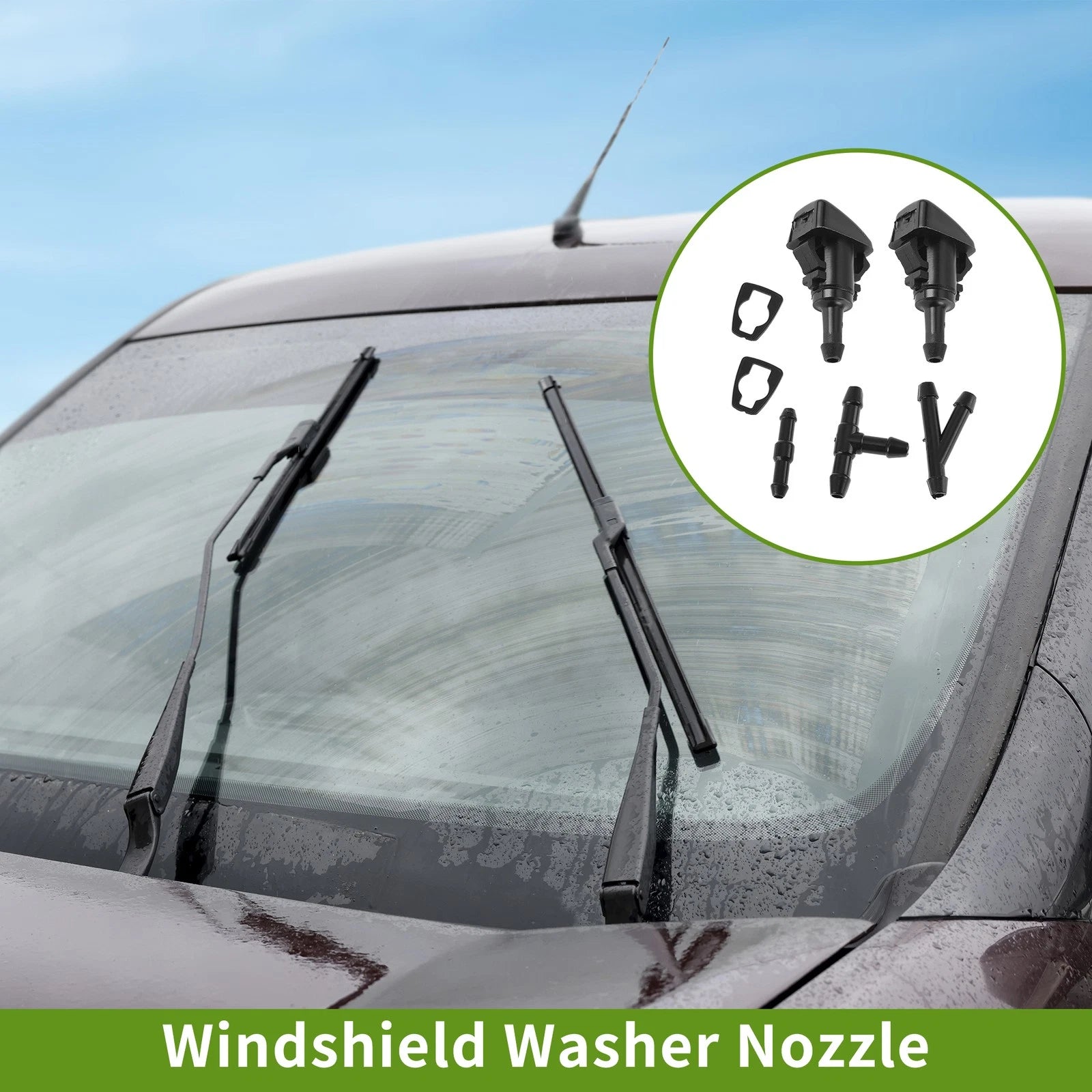 Windshield Washer Nozzle Set for Mitsubishi 