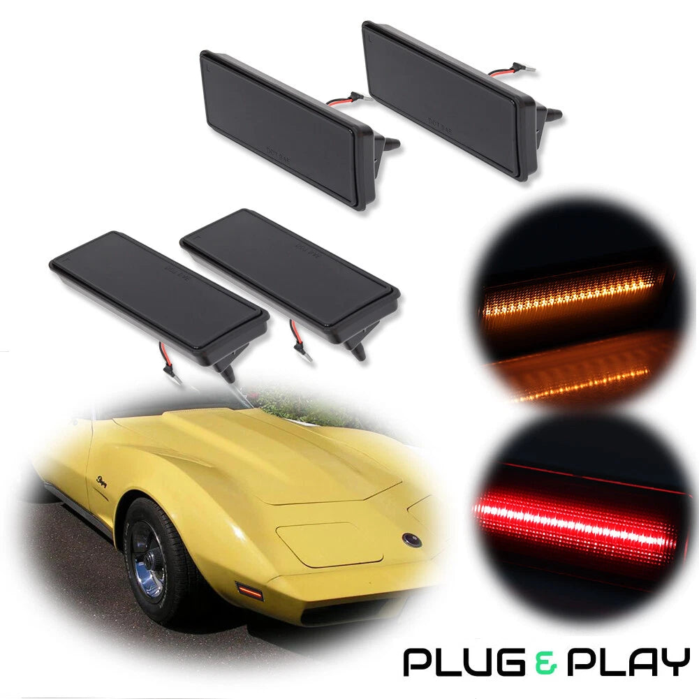 LED Side Marker Light Kit for 74-79 Chevy Corvette C3