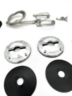 Hood Pin Set Billet Aluminum for 2005–2009 Ford Mustang