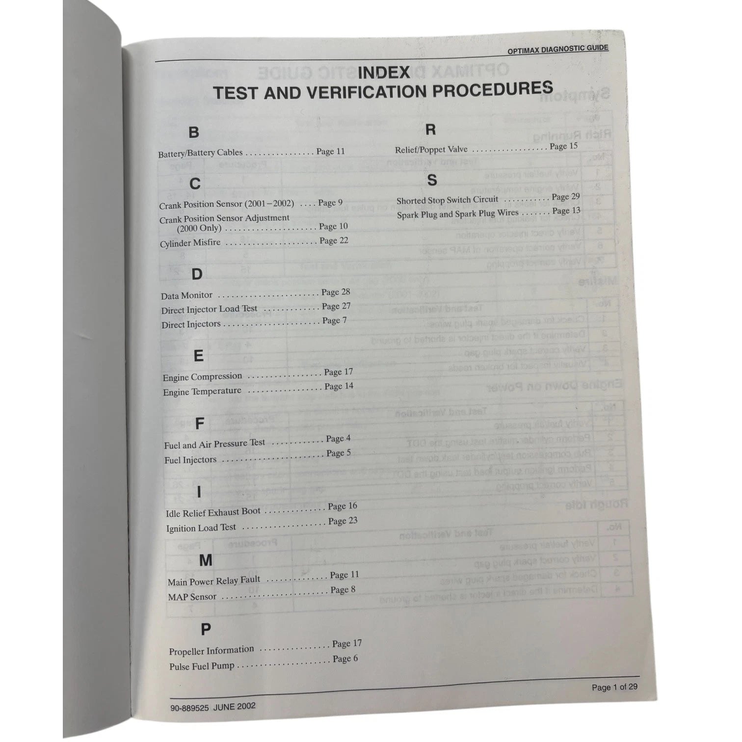 Diagnostic Guide for Mercury OptiMax 2000 and Newer (90-889525)