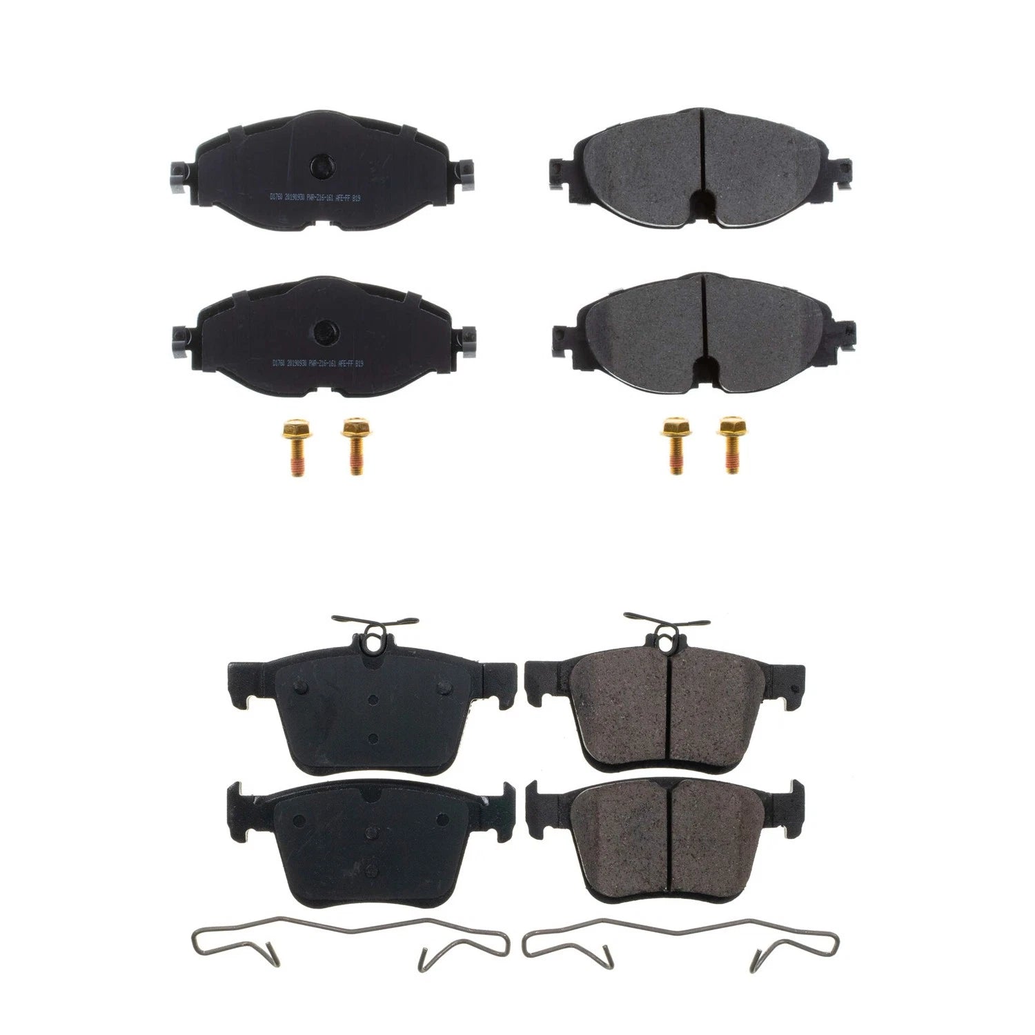 PowerStop Z17 Low-Dust Ceramic Brake Pads Kit for Audi A3 TT Quattro Jetta (2006–2019)