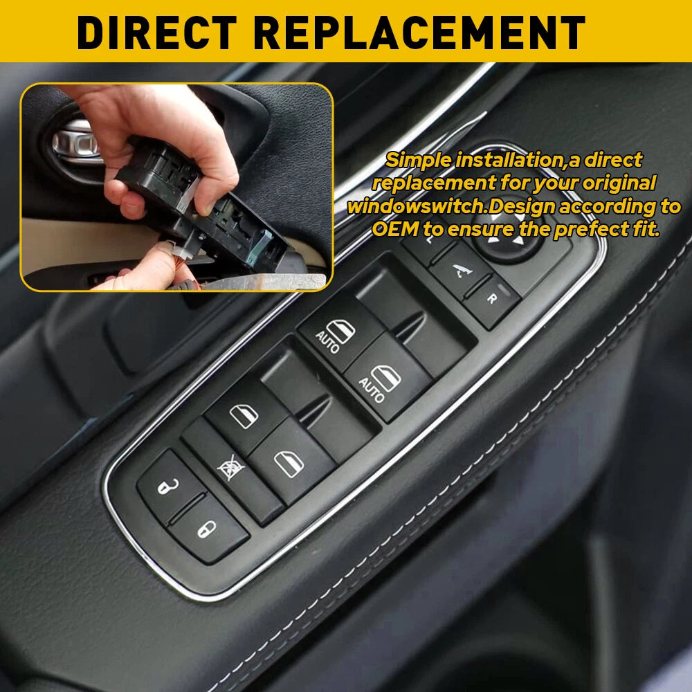 Front Door Power Window Control Switch for Dodge Ram 1500 2500 3500 (2013–2016)