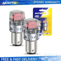 2X 1157 Tail LED Stop Brake Turn Signal Light Bulbs 2357 BAY15D Red for