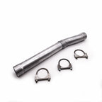 2.5" Dual Exhaust Straight Pipes for P71 Crown Vic (2004–2011) - Rolled Edge Tips
