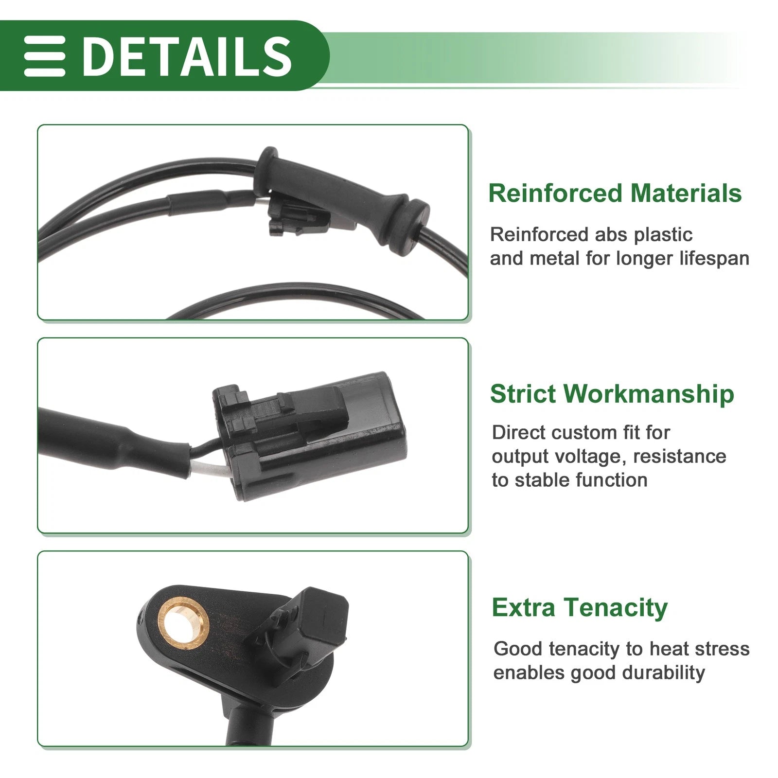 ABS Wheel Speed Sensor No. 956702P000 for Kia Sorento (2011–2012) Front Left