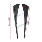 Gloss Black Front Fender Side Vent Molding Cover Trim for Honda Civic (2016-2021)
