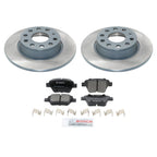 DuraGo Rear Rotors & Bosch QuietCast Ceramic Disc Brake Pads Kit for A3 Beetle Eos (2006–2016)