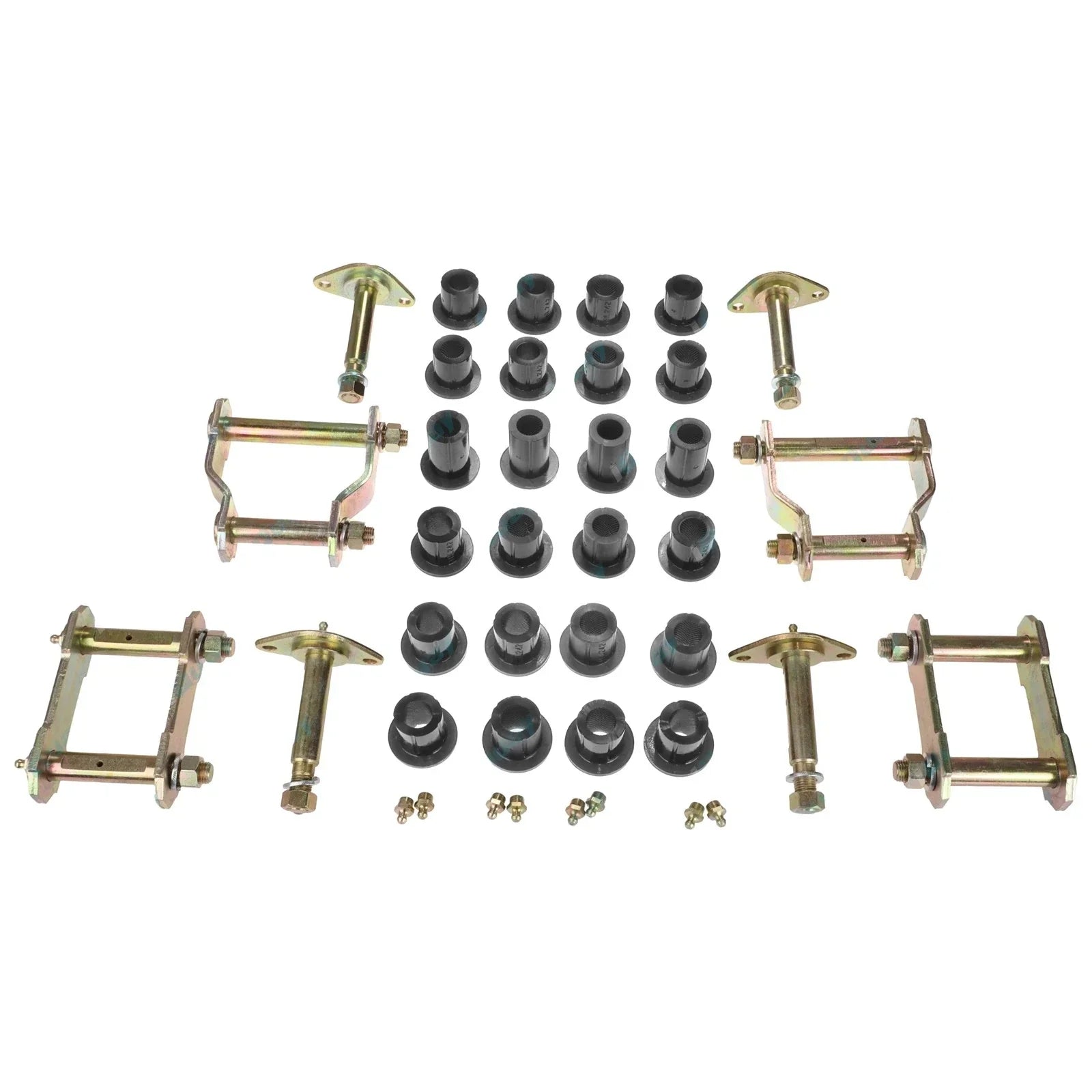 Greasable Shackle Pin Urethane Full Kit for Hilux 4x4 Leaf Spring (2005-2023)