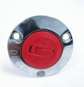 2'' Chrome Diesel Fuel Gas Deck Fill for Marine Boat with Keyless Red Cap