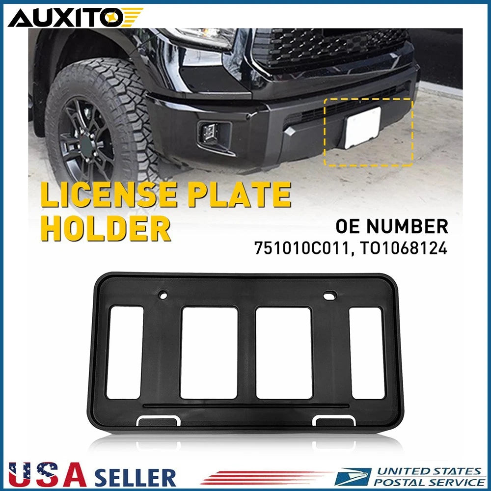 Front Bumper License Plate Bracket for Toyota Tundra (2014–2021)