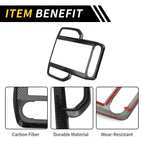 Carbon Fiber Pattern Dashboard Air Vent Trim for Ford Ranger (2023–2024)