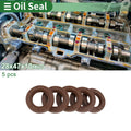 Set of 5 Oil Seals FKM Rubber 28x47x10mm for Various Models 