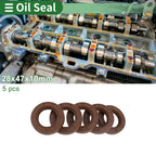 Set of 5 Oil Seals FKM Rubber 28x47x10mm for Various Models 