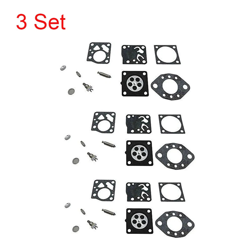 Set of 3 Carburetor Repair Kits for Stihl 020, 20AV, 020S, 024 (RK-13HU, RK-14HU)
