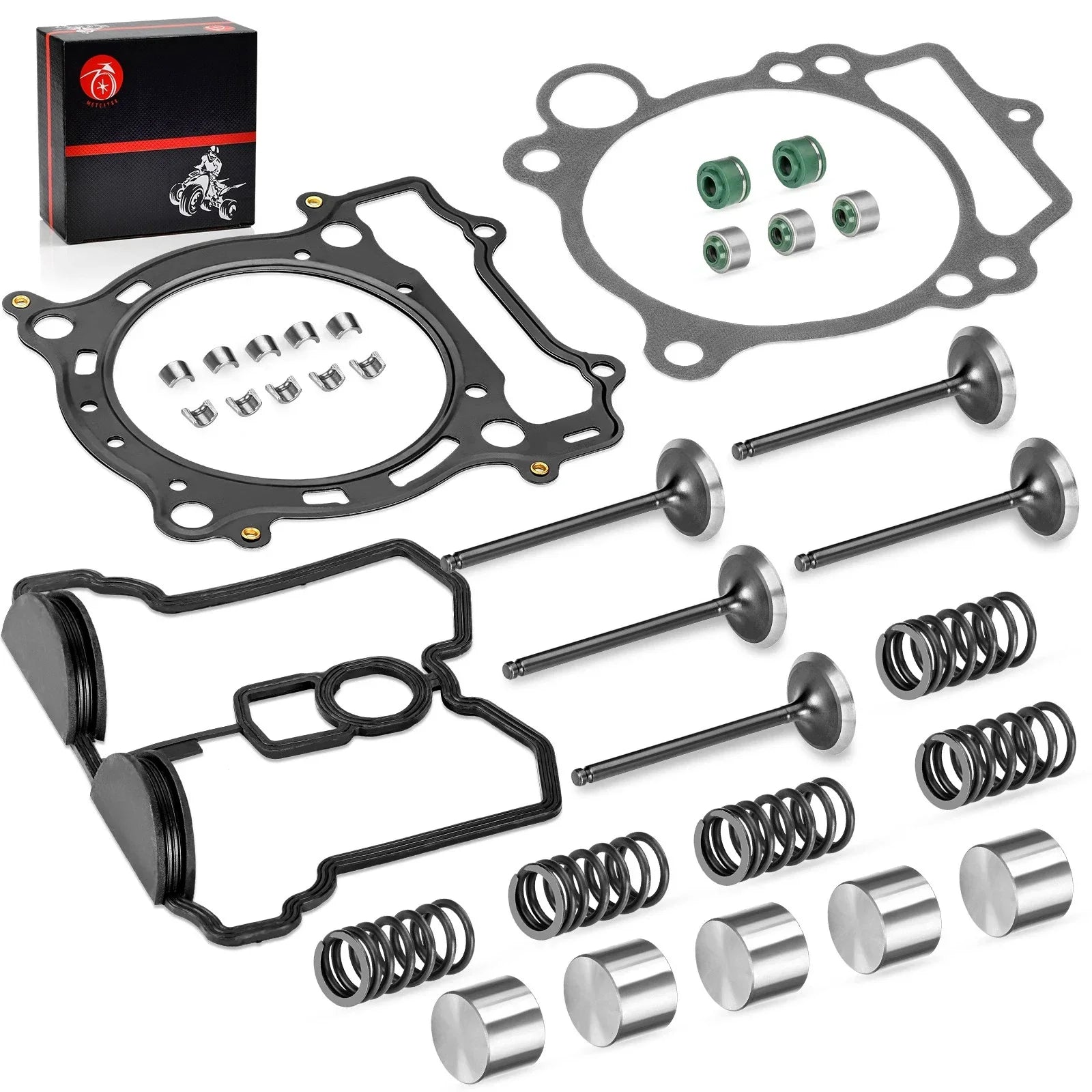 Intake Valve & Seals Collets Springs Gasket for Yamaha YFZ450 (2004–2009)