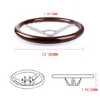 15" Racing Steering Wheel for Thrustmaster T500/T300/TS-PC/TX