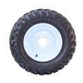Set of 4 Wanda Golf Cart Tires & Wheels 20X10-10 4-Ply 5X4.5" White Wheel
