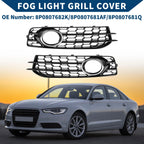 1 Pair Front Fog Light Grill for Audi A3 (2009–2012) No. 8P0807682K/8P0807681AF