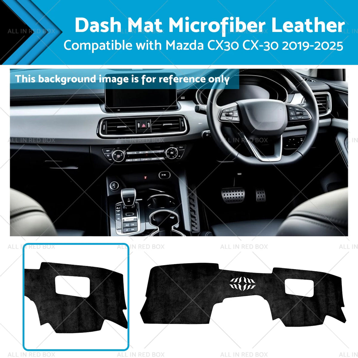 Dash Mat for Mazda CX-30 (2019–2025) Non-Slip Microfiber Leather