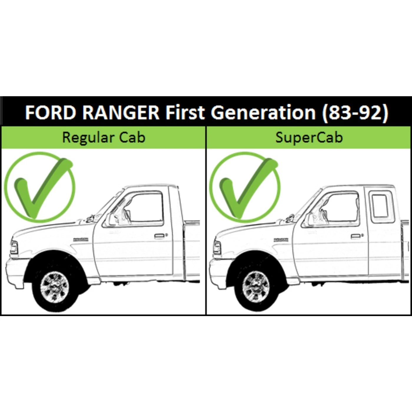 Manual Window Regulator for Ford Ranger (1989–1992)