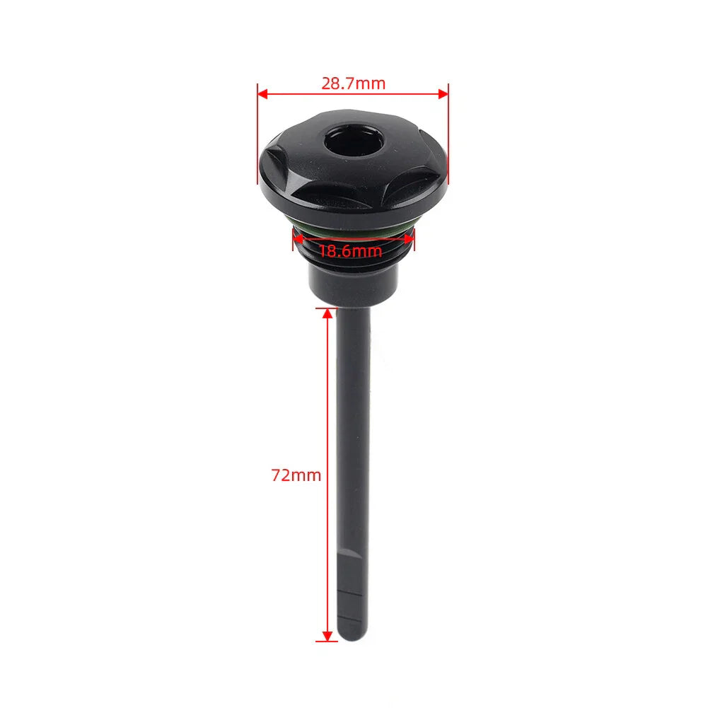 Chrome Transmission Oil Dipstick Plug for Harley Dyna Softail Touring (1987)