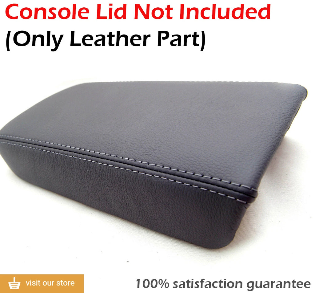 Center Console Armrest Cover for Acura TSX (2004–2008) Gray PVC Leather