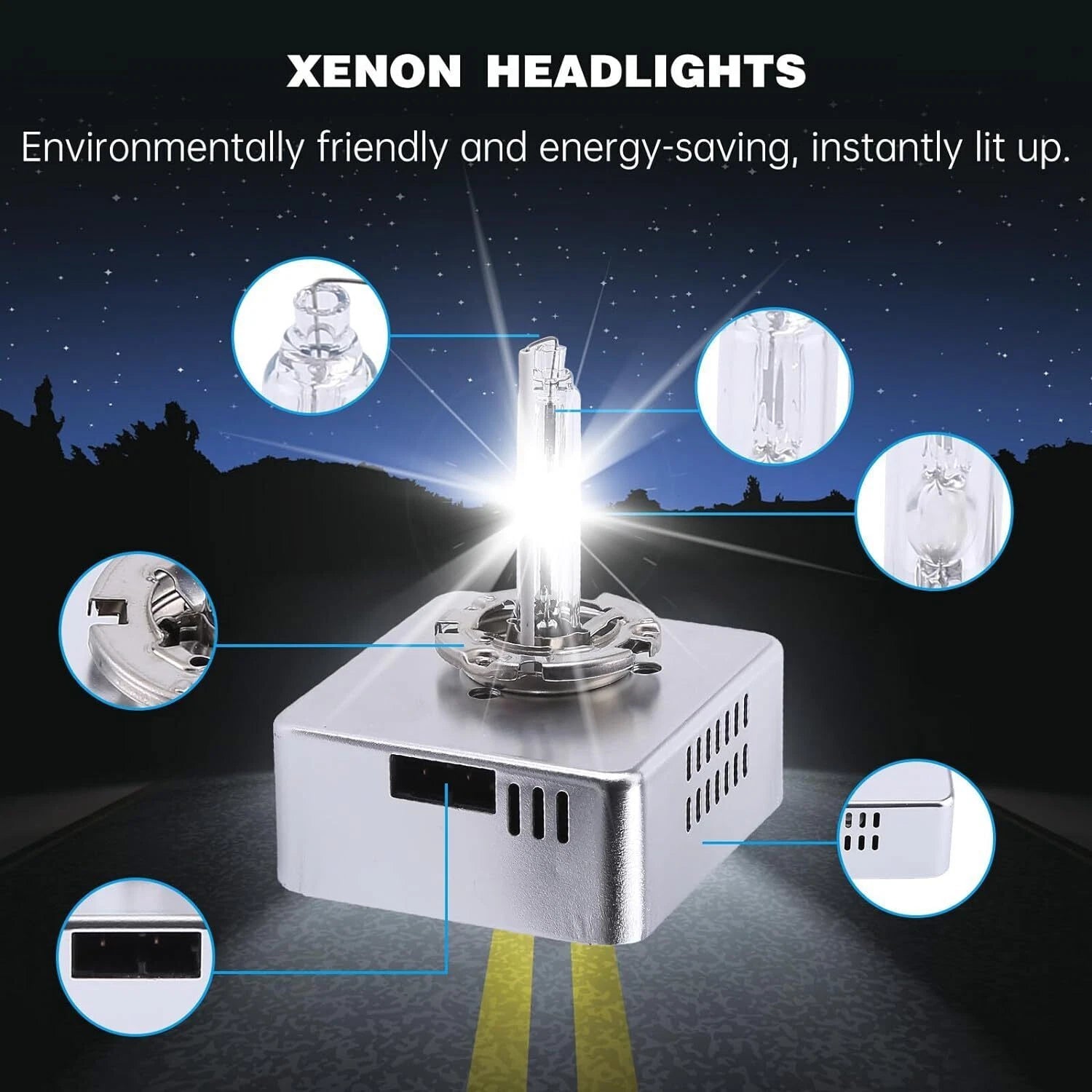 Xenon Headlight Bulb D5S HID for Chevrolet Silverado GMC Terrain (2010–2023) 9285410171