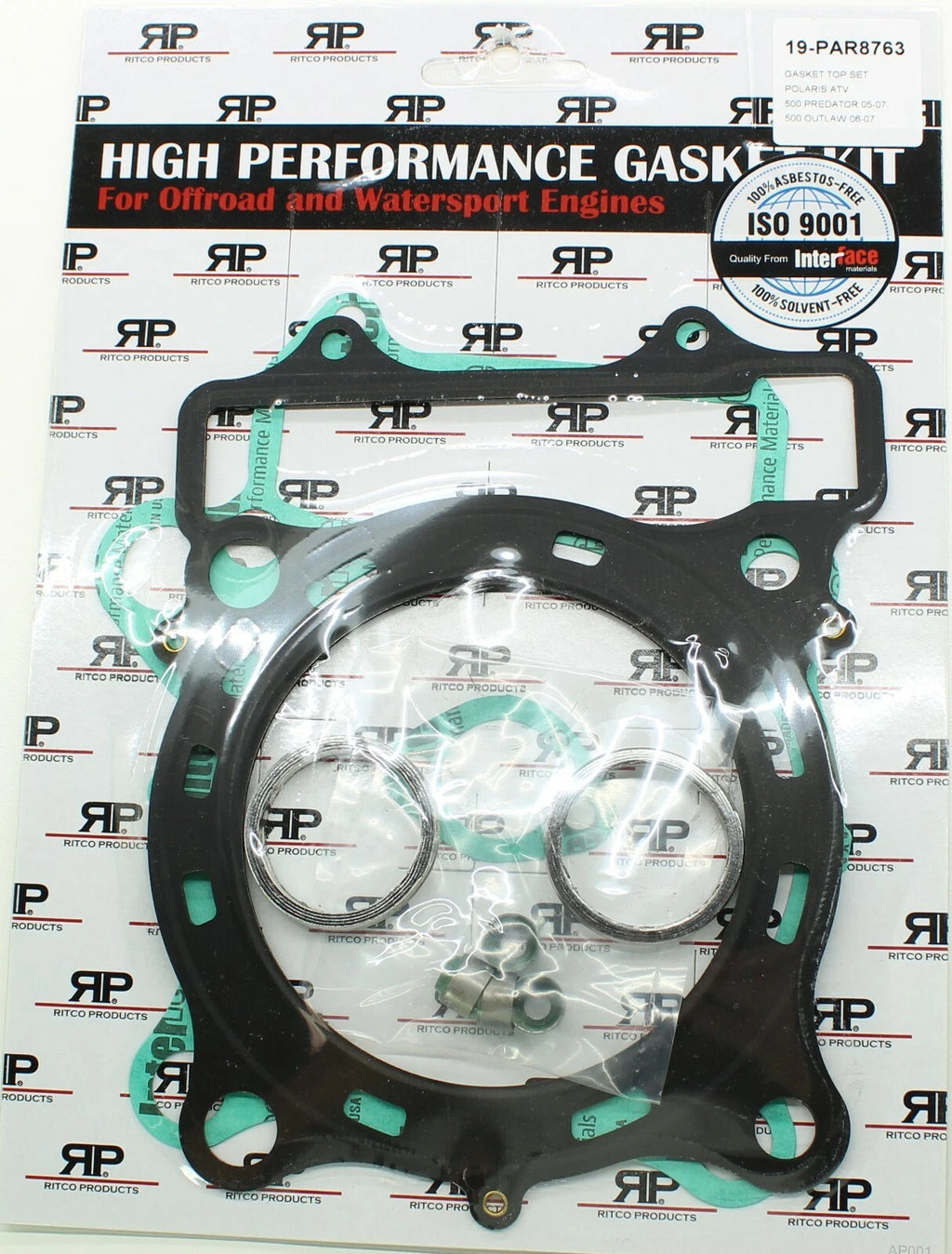 Top End Gasket Kit for Polaris ATV UTV 500 (2003–2007) Predator, Outlaw 500