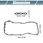 Set of 1 Valve Cover Gasket NO. 11129070990 for BMW 320i (2001–2002), 323Ci (2000)
