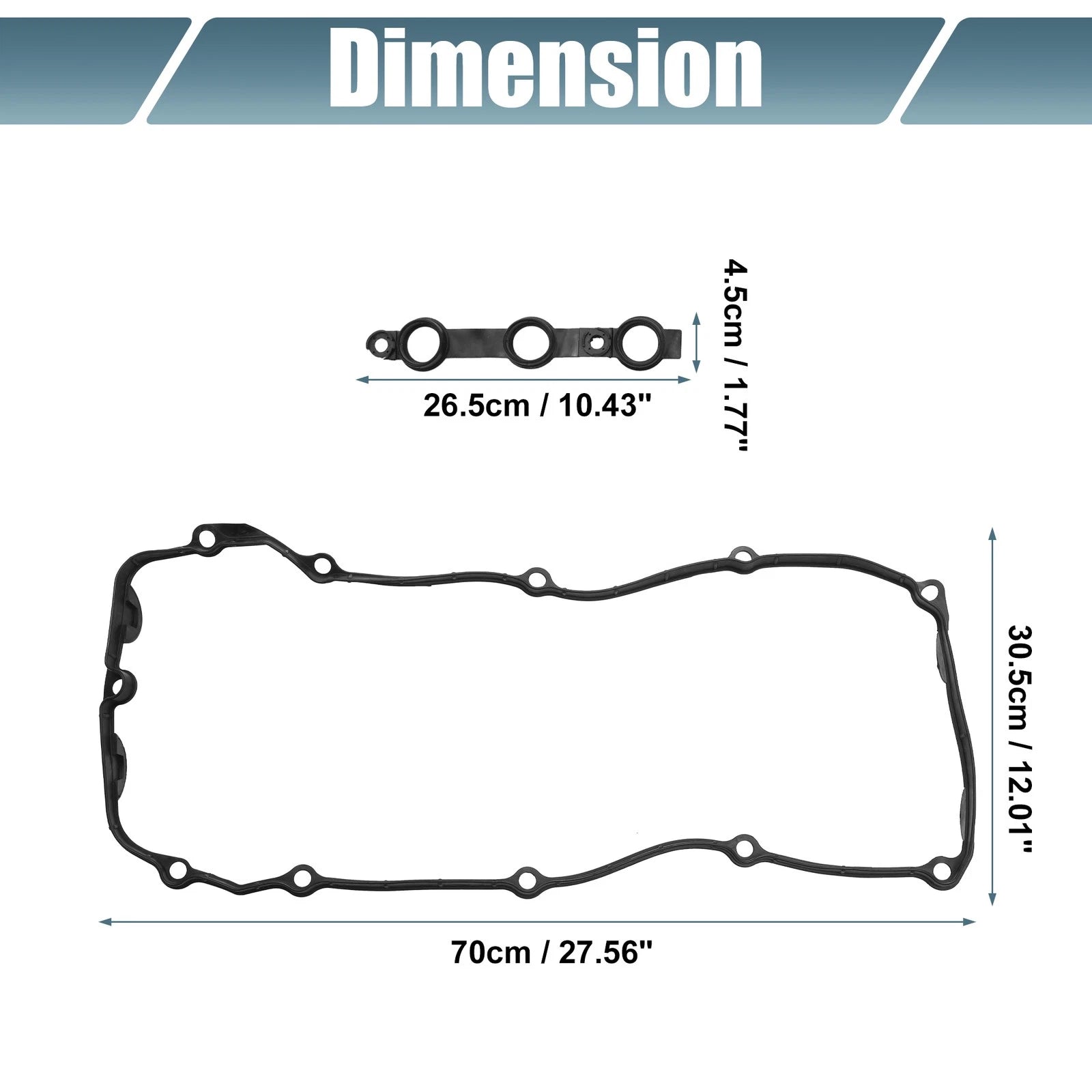 Set of 1 Valve Cover Gasket NO. 11129070990 for BMW 320i (2001–2002), 323Ci (2000)
