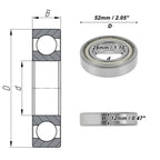 Deep Groove Ball Bearing P6 for Scooter Skateboard Wheel (28x52x12mm)