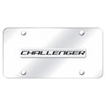 Chrome Name on Chrome License Plate - Officially Licensed for Dodge Challenger