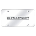 Chrome Name on Chrome License Plate - Officially Licensed for Dodge Challenger