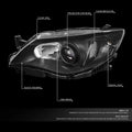 Projector Headlight Lamps for Subaru Impreza (2008–2011) Black Housing