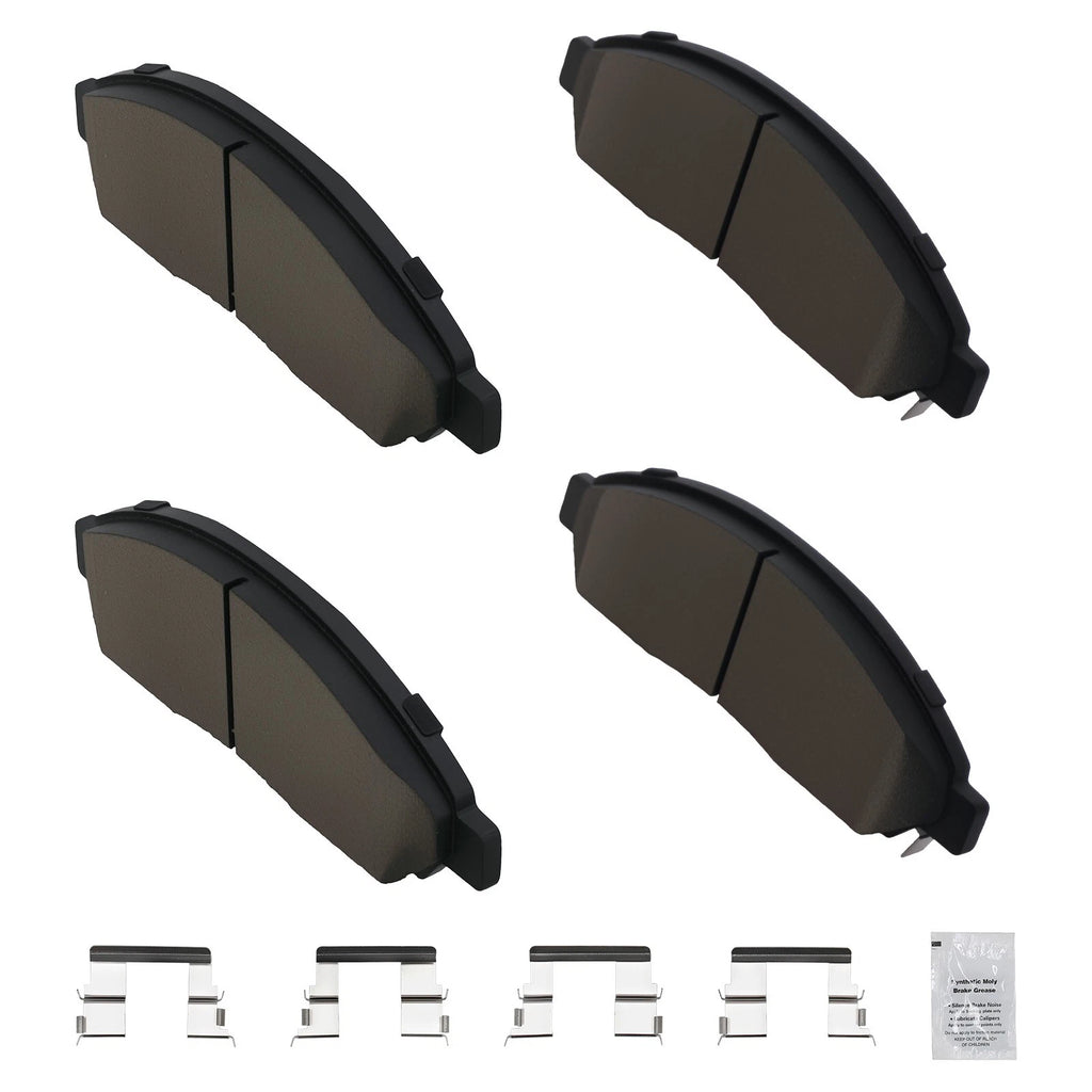 4X Front Ceramic Brake Pads Set for Chevrolet Colorado/GMC Canyon (2004–2008)