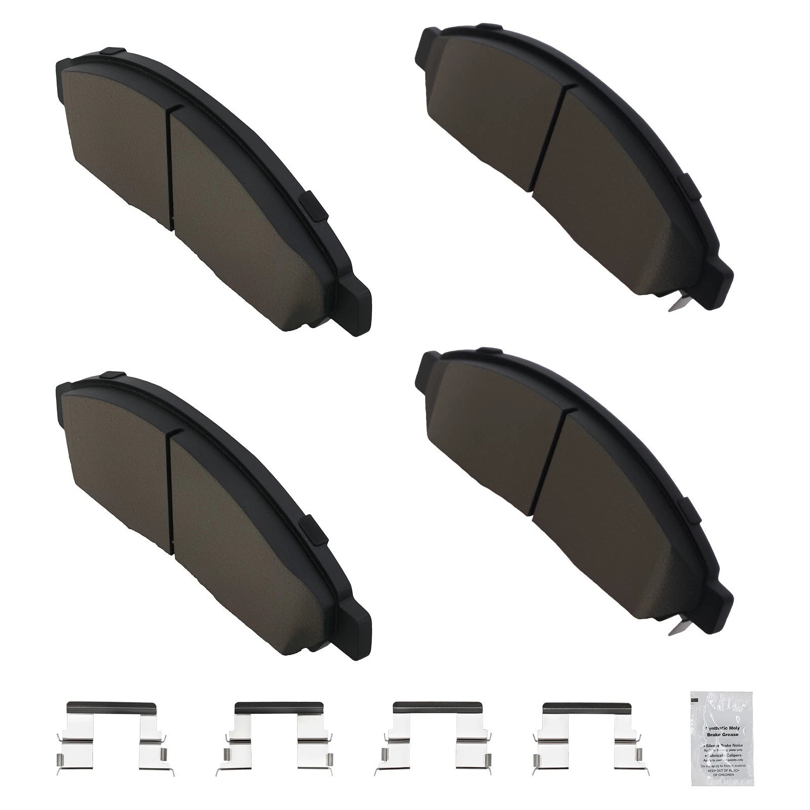 4X Front Ceramic Brake Pads Set for Chevrolet Colorado/GMC Canyon (2004–2008)