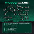 Set of 2 Front Upper Control Arms Ball Joints for Cadillac Escalade (2002–2006)