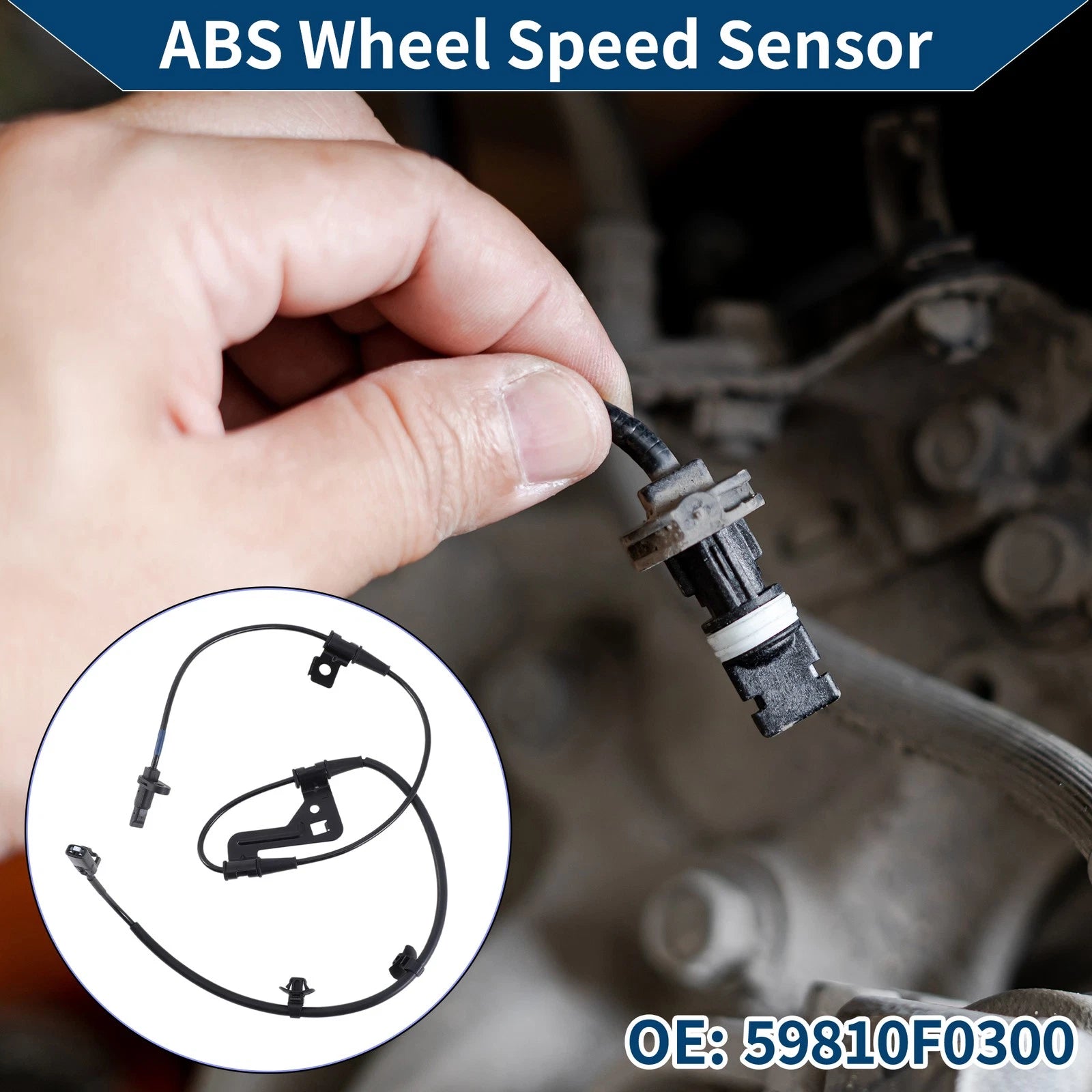 ABS Wheel Speed Sensor No. 59810F0300 for Hyundai Elantra (2017–2020)