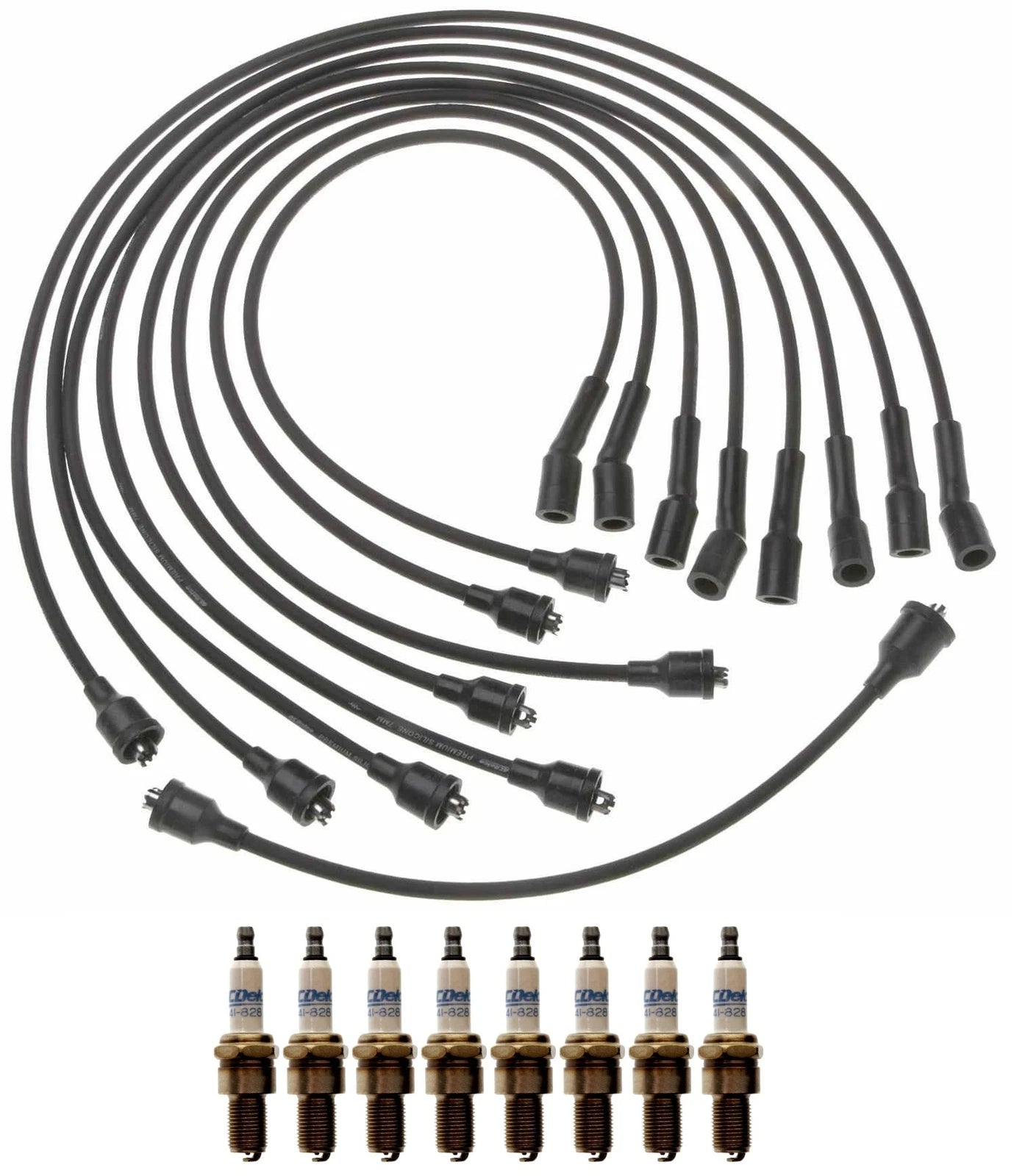 Pro Ignition Wire Set & ACDelco .035" Spark Plugs Kit for Camaro V8