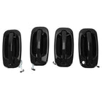 Set of 4 Door Handles for Silverado Tahoe Sierra Yukon (1999–2006) Painted Black