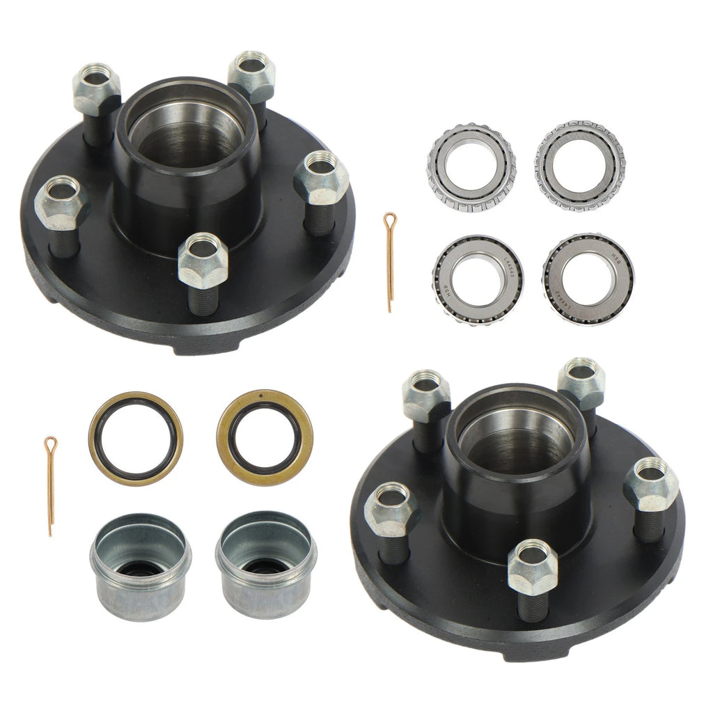 Spindle with Trailer Bearing Kit for Trailer Hub (2000 lbs, 5 on 4.5)