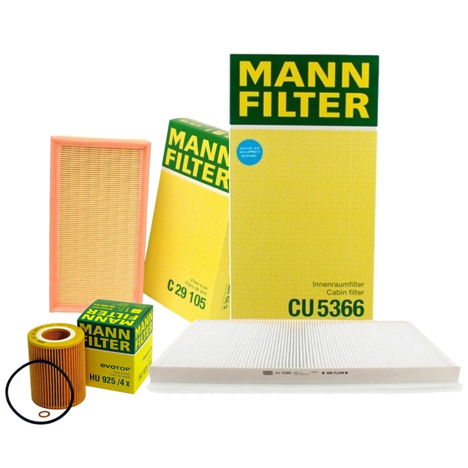 Mann Oil Air Paper Cabin Filter Service Kit for BMW X5 E53 (2001–2006)