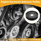 Harmonic Balancer Crankshaft Pulley for BMW 528i (2012-2016)